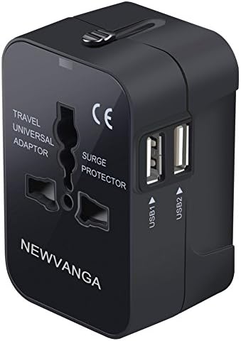 NEWVANGA International Universal All in One Worldwide Travel Adapter Wall Charger AC Power Plug