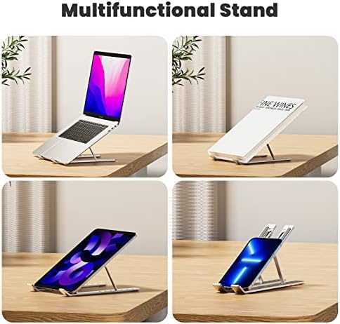 AVAKOT Portable Laptop Stand Computer Stand for Laptop Ergonomic Aluminum Laptop Stand | Adjustable - Image 3